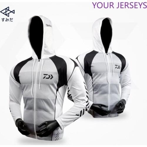 DAIWA Fishing Clothing Hooded Men Jacket Waterproof Quick-Drying Coat Fishing Shirt For Hiking Cycling Fishing Clothes Pesca