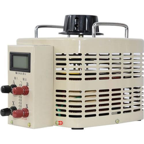 Single-Phase Digital Voltage Regulator Input 220V Output 0-250V Digital Variable Transformer 5000W Voltage Regulator TDGC2-5kva