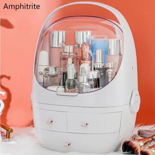 Make Up Organizer Cosmetic Storage Box Jewelry Storage Box Make Up Brush Lipstick Holder Plastic Box Mode Portable Drawer Type