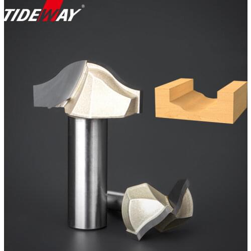 Tideway Professional Grade Woodworking Cutters CNC Tool Clearing Bit Round Bottom Line Type Trim Milling Cutter For Wood