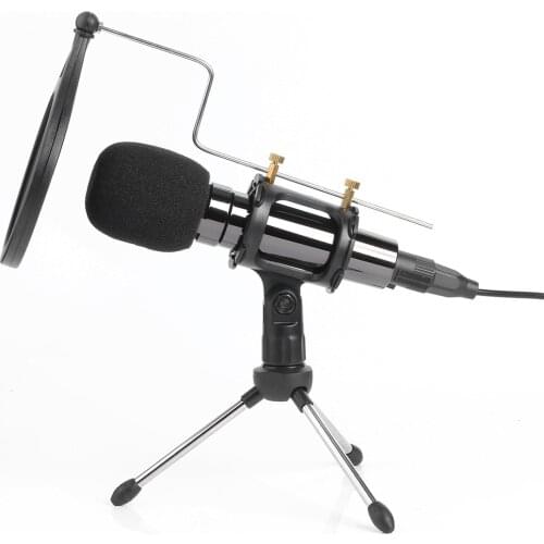 3.5mm Professional Condenser Microphone Studio Online Audio Sound Recording Mic Chatting Network Teaching Video Conferencing