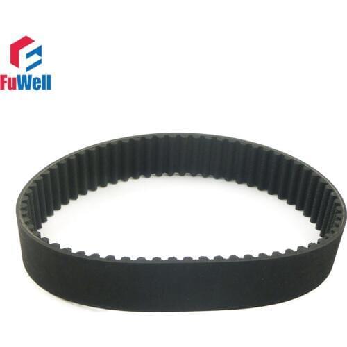 HTD5M 615/625/630/635/640/645/650/655/670/690/695-5M Timing Pulley Belt 15/20/25mm Width 5mm Pitch Black Rubber Belt