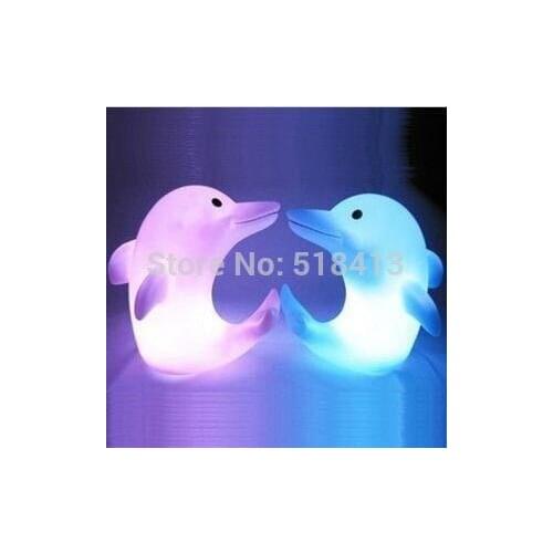 Gags & Practical Jokes Colorful Glowing Dolphins Small Lights Flash Children Light-emitting Toys Movie Tv Plastic Electronic