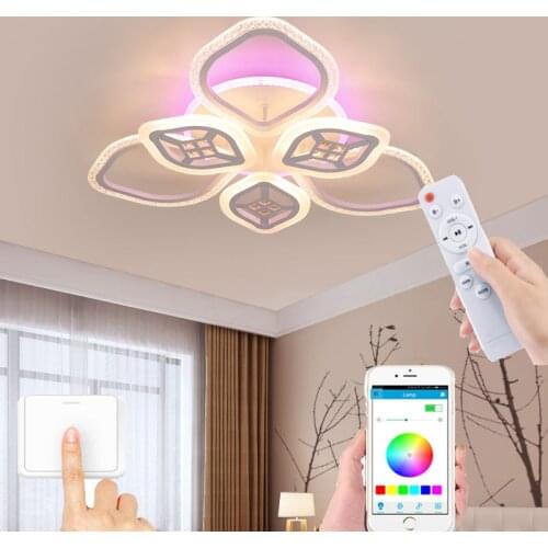 New modern LED chandelier bedroom lighting ceiling lamp childrens room eye protection ceiling lamp dining chandelier