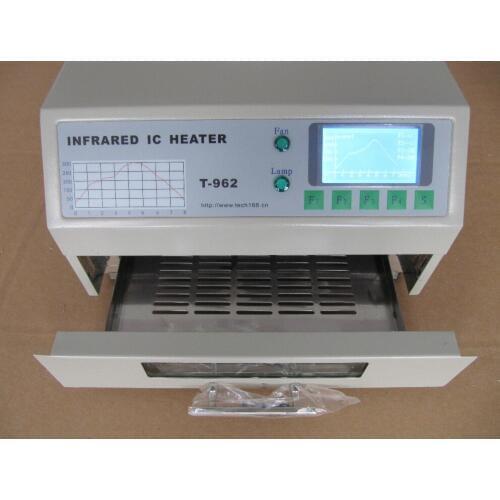 T-962 Infrared IC Heater Soldering Machine Desktop Reflow Solder Oven for BGA SMD SMT Rework Station 800W 180 x 235 mm