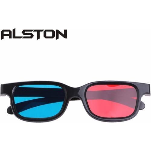 ALSTON Universal Red and Blue Lens Anaglyph 3D Vision Glasses for Movie Game DVD Video TV Cinema Virtual Reality 3D Glasses