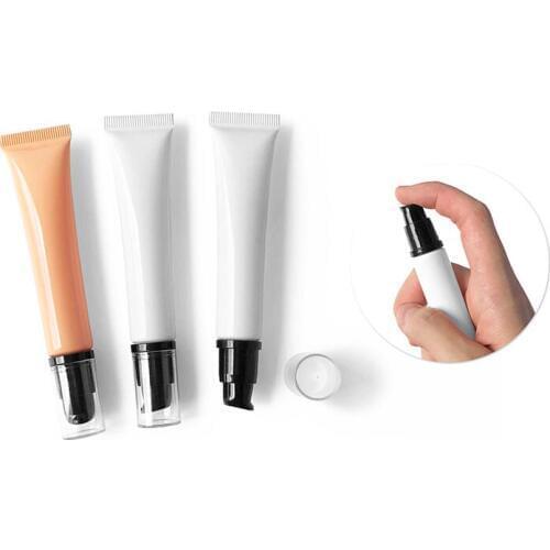 20ml Squeeze Tube Foundation Vacuum Pump Head Cosmetics Packaging Empty Tube Bottle