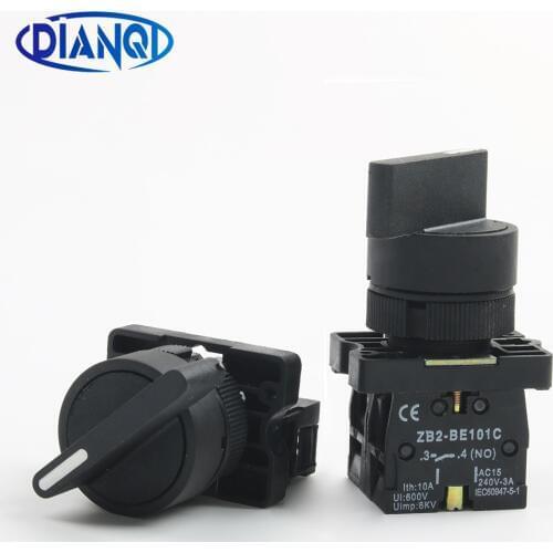 XB2-EJ21 XB2-EJ33 2/3positions 1NO/2NO Latching self-Locking selector pushbutton switch 22mm