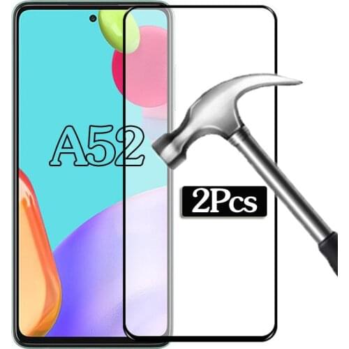 2Pcs protective glass For samsung a52 case For samsung galaxy a52 a 52 52a tempered glass Armor Pelicula samsun a52 phone cover