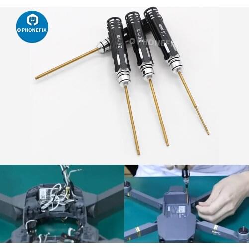 1.5/2/ 2.5/3mm RC Hex Screwdriver Set Drone Repair Hex Screw Driver Tool Kit For Rc Helicopter Car Drone Aircraft Model Repair