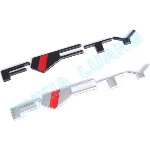 1PC OEM Front Fender Side Fifty 50th Emblem Rear Trunk Lid Badge Chrome/Black for 2017 Camaro