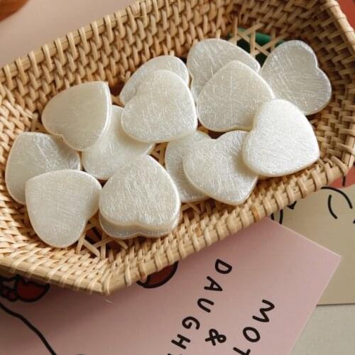 Wrinkle Scratch Sense Imitation Pearl Material Large Flat Lovely Beads DIY Japanese Earrings Handmade Ear Stud Material 10pcs