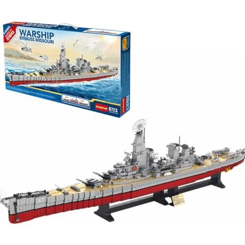 3216Pcs MOC Military Series Static 1:280 DIY Warship Model Battleship Building Blocks Bricks Toy Gift Decor
