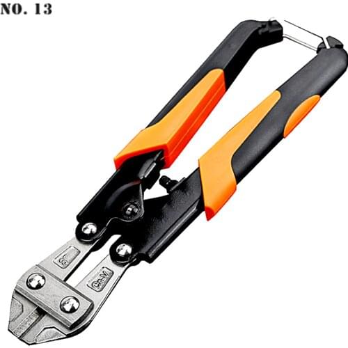 8 Inch Steel Bolt Cutter, Steel Bar Pliers for Wire Stripping Crimping Tools Multi-tool Cutting Pliers Hand Tools Cutters
