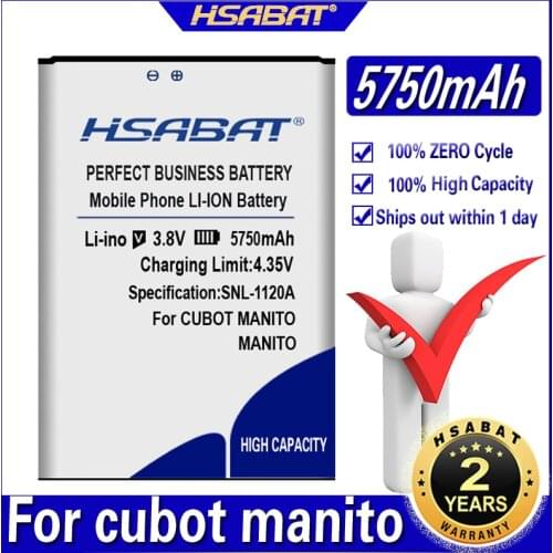 HSABAT 5750mAh Battery for CUBOT MANITO