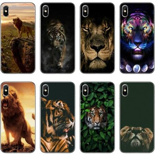 Russian bear tiger lion Accessories phone Case For iPhone 12 11 Pro Max XS Max XR X 8 7 Plus 6 6S Plus 5 5S SE 2020