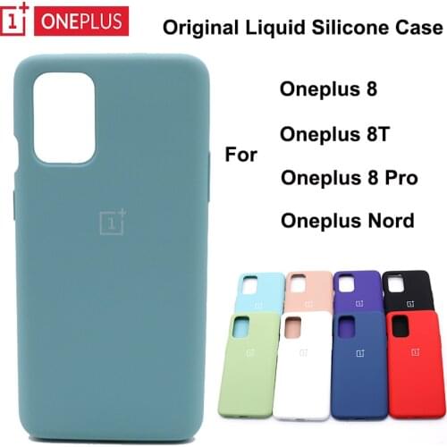 Oneplus Nord Case Original Official Silicone Soft Ultrathin Shockproof Full Protective Cover Oneplus One Plus 8 8T 8 Pro Case