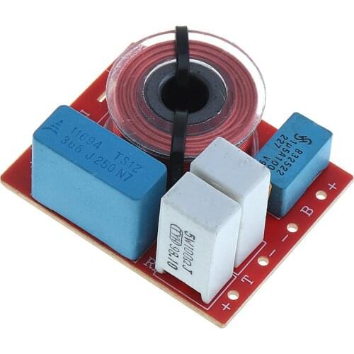 WEAH D222 60W Speaker 2 Way Audio Frequency Divider Loudspeaker 2 Unit Crossover Filters for Auto Car Speaker