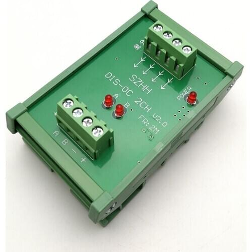 DIS-OC 2CH v2.0 Differential to collector encoder signal conversion module output compatible with NPN/PNP