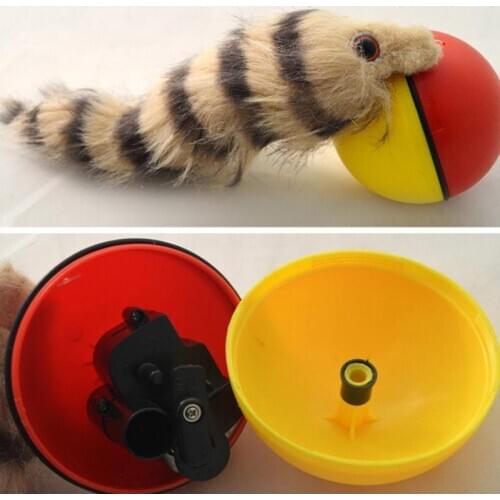 1Pcs Cat Toys Beaver Weasel Rolling Motor Ball Toy for Pet Cat Dog Kids Jumping Fun Moving Pet Products