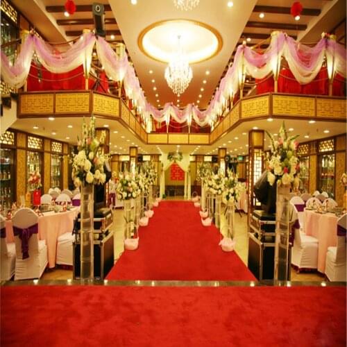 1m to 20m Red Wedding Banquet Celebration Carpet Film Festival Outdoor Event Reward Decorative Rug Free Shipping