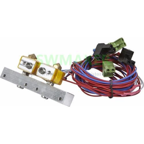 SWMAKER MK10 Extruder Heating Assembly Replacement kit for Monoprice Dual Extrusion Maker Architect 3D Printer parts