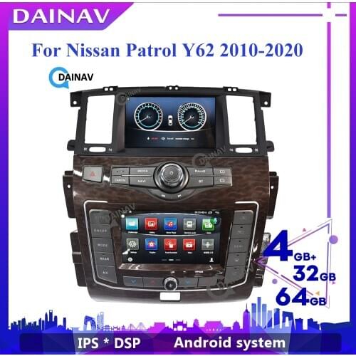 Newest Dual screen Android Car Radio GPS For Amanda infiniti QX56 QX80 Nissan Patrol Y62 2010-2020 multimedia stereo player