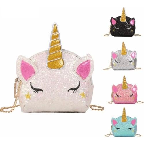 New Girls Purses Unicorn Handbags Womens PU Leather Crossbody Bags Summer Bag Kid Ladies Coin Bag For Women Girl