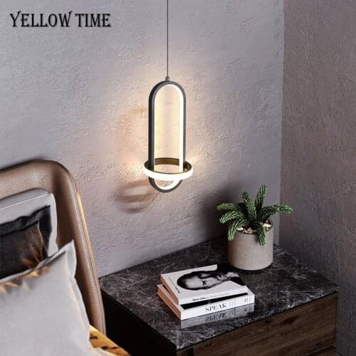 New Arrived Pendant Light Black&Gold Simple Bedside Light For Living room Bedroom Dining room Cafe Decor Hanging Lamp 110v 220v
