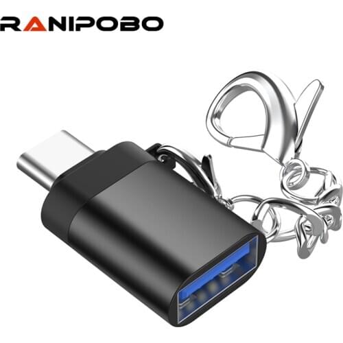 Ranipobo USB C Adapter Type C to USB 3.0 Adapter Thunderbolt 3 Type-C Adapter OTG Cable For Macbook pro Air Samsung S10 USB OTG