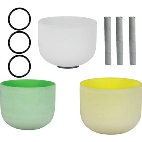 Crystal Singing Bowl 8 Inch B Note Root Chakra Includes O-Ring and Mallet for Sound Therapy