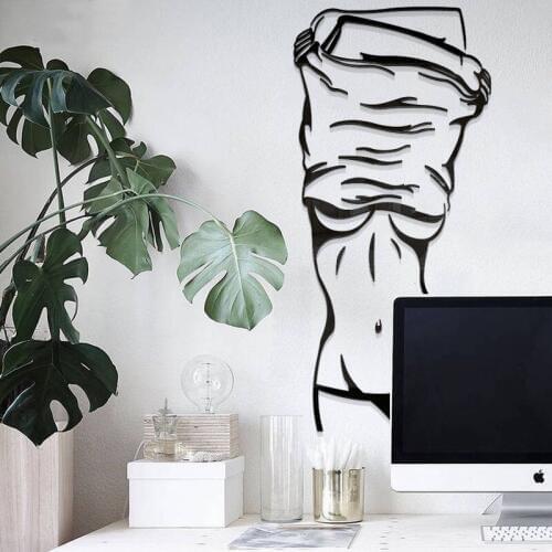 Northern Europe Sexy girl Simple modern wall sticker living room bedroom Background 3d acrylic DIY wall sticker