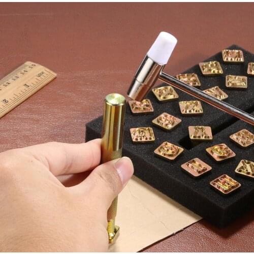 26/36 Pcs Stamp Leather Stamping Printing Punch Tool English Letters Metal Stamp Set Leather Tools Leather craft Alphabet Stamps