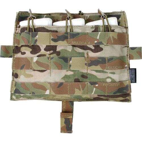 TMC Molle M4 TRIPLE MAG Pouch Bag Multicam for Tactical AVS JPC2.0 Vest Front Panel for Airsoft Hunting Free Shipping
