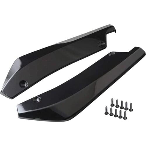 Universal Car Rear Bumper Lip Angle Splitters Diffuser Decorative Protection Winglets Side Skirt Extensions