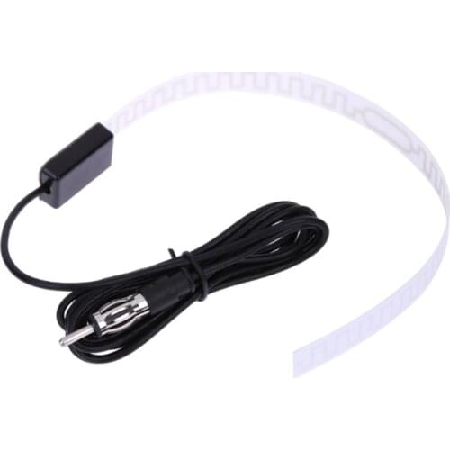 FM Radio Amplified Hidden Antenna Signal Receiver Car Windshield Adhesive Aerial M5TE