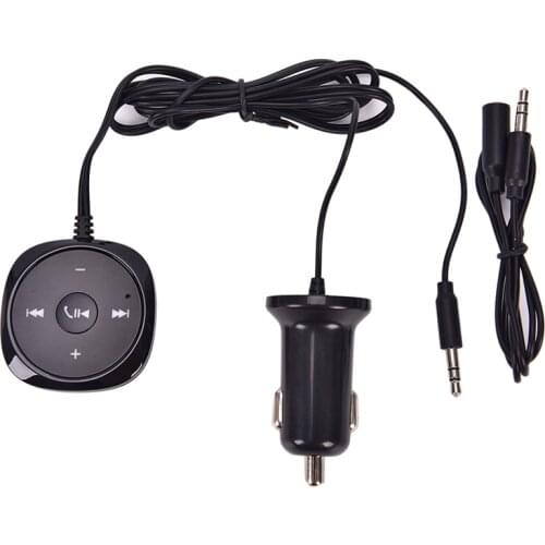 1 set Mini Wireless Bluetooth Audio Transmitter Receiver Stereo Hands-free Music Adapter with AUX Out for Speaker Car Stereo
