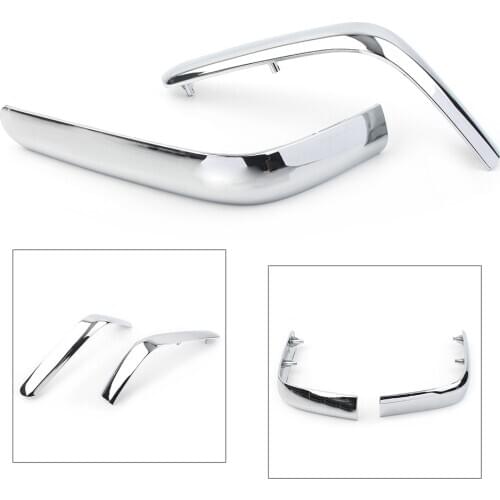 1Pair Chrome Motorcycle Saddlebag Pannel Decoration Strips Left+Right for Honda GL 1800 GoldWing GL1800 2001-2011