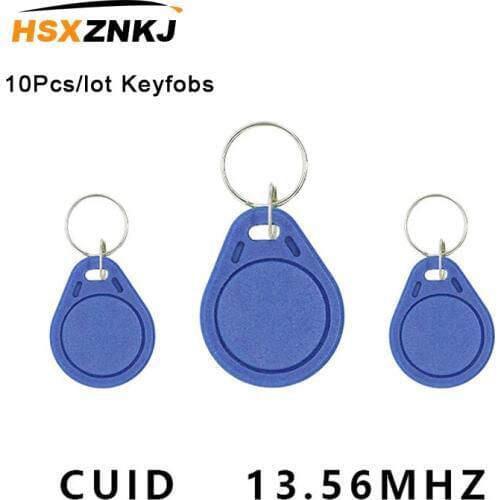 10Pcs/lot Keyfobs Token Tags S50 13.5MHZ CUID Changeable MF S50 1K IC KeysNFC Clone Copy Block 0 Writable14443A