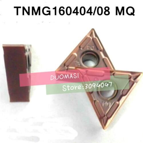 10PCS TNMG160404-MQ / TNMG160408-MQ carbide CNC inserts,lathe tool,apply to stainless steel and steel processing,MTJNR/WTENN