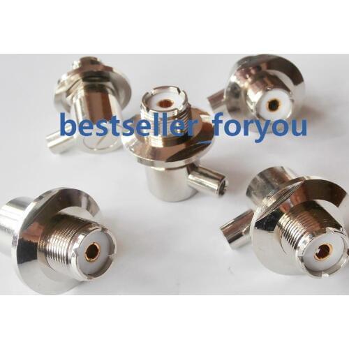 2X Connector UHF SO239 Female Right Angle Solder For LMR195,RG58,RG400 Cable