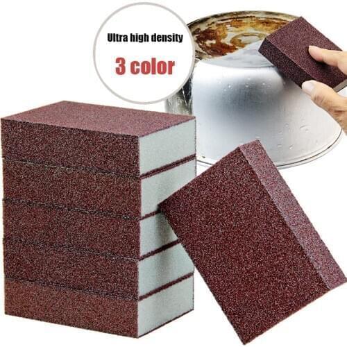 5pcs Magic Sponge Wipe Brown Long Life Rust Artifact Not Easy Sand Loss Stable Without Fading Durable Good Resilience Wipe