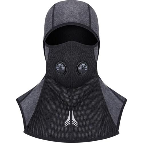 6 Layers Bike Winter Thickness Super Warm Balaclava Face Masks Caps Windproof PM2.5 Bicycle Skiing Face Covers Caps
