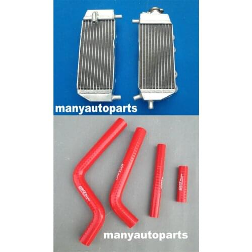 Aluminum alloy radiator&silicone hose kit for Yamaha YZ125 YZ 125 2-stroke 2005-2014 2006 2007 2008 09 10 11 12 13 14