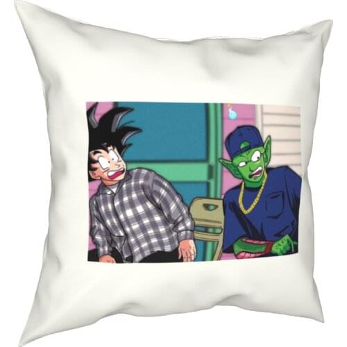 DBZ Freitag Platz Kissen Fall Goku DBZ Kissen Abdeckung Kreative Zipper Dekorative Kissenbezug für Sofa 45x45cm