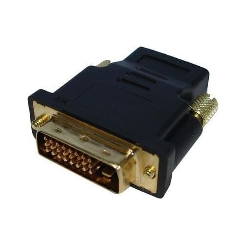 DVI-D Dual link Male 24 + 1 pin to HDMI Female 19 pin Adapter HDMI to DVI Gold Connector for HDTV PC LCD for XBOX 360 for PS3