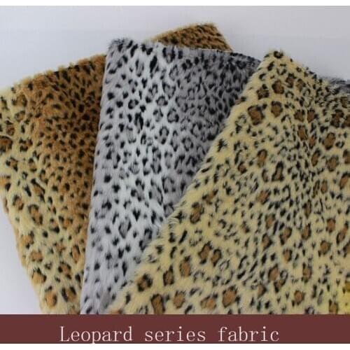 Artificial fur plush series European fashion imitation fur Jacquard plush fabric