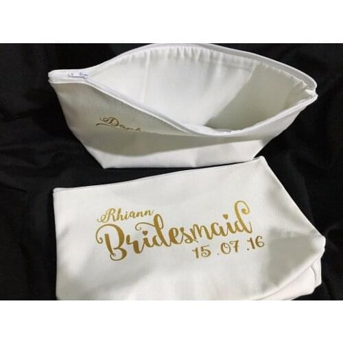 Personalized titles names makeup toiletry kits bridesmaid wedding Gift Make Up Bags Unique Gift for Bridal Party gifts