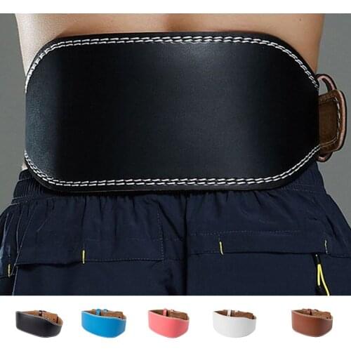 Quality Padded Leather Fitness Weight Lifting Belt Sports Weightlifting Waist Support Straps Gym Fitness Training Back Supports