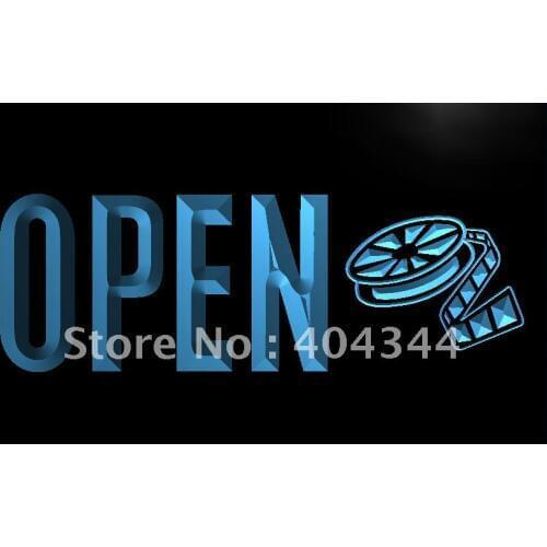 LK844- OPEN Film Now Showing DVD VCD Light Sign home decor crafts